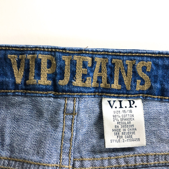 VIP Jeans Distressed Fishnet Jeans - Picture 3 of 8
